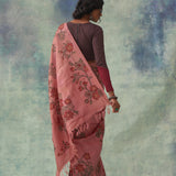 'Garvita' Kalamkari Pure Tussar Silk Sari