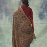 'Kankan' Kalamkari Pure Tussar Silk Sari