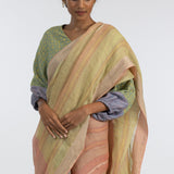 'VANDANA' Linen Handloom Sari