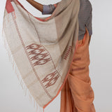 'ARCHANA' Jamdani Linen Handloom Sari