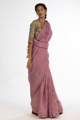 'DEEPA' Jamdani Linen Handloom Sari