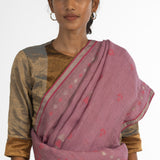 'DEEPA' Jamdani Linen Handloom Sari
