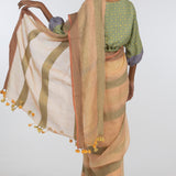 'JAYA' Linen Handloom Sari