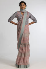 'NEELU' Linen Handloom Sari