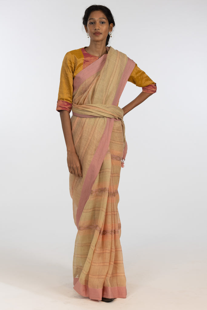 'URMILA'  Linen Handloom Sari