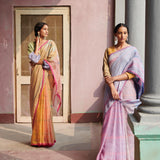 Sakshi Linen Handloom Sari