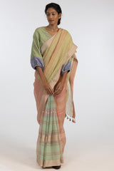 'VANDANA' Linen Handloom Sari