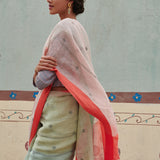 Aarushi Jamdani Linen Handloom Sari