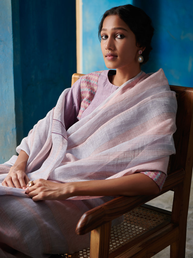 Sashi Linen Handloom Sari