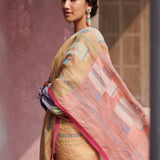 Sakshi Linen Handloom Sari