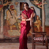 'Natkhat Chiraiya' Katthai Tanchoi Benarasi Handloom Sari