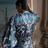 'Mohar' Neel Brocade Benarasi Handloom Jacket