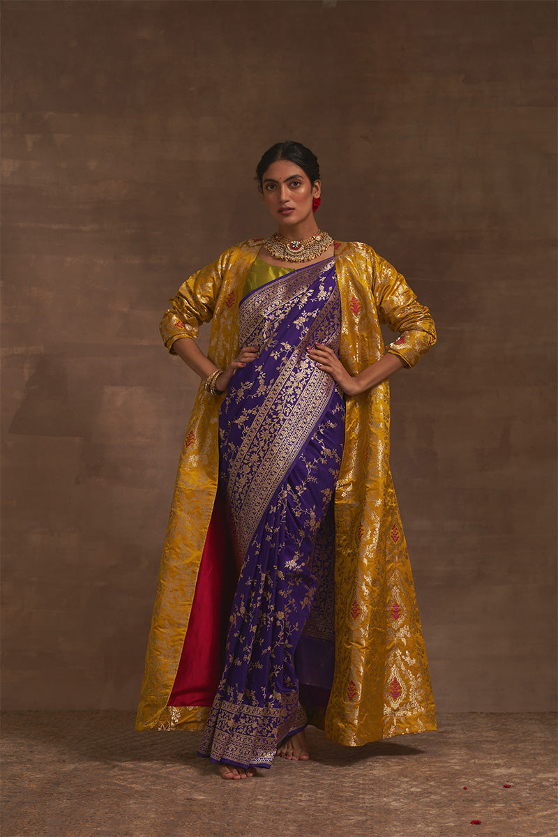 'Gomed' Pitambari Tanchoi Benarasi Handloom Jacket