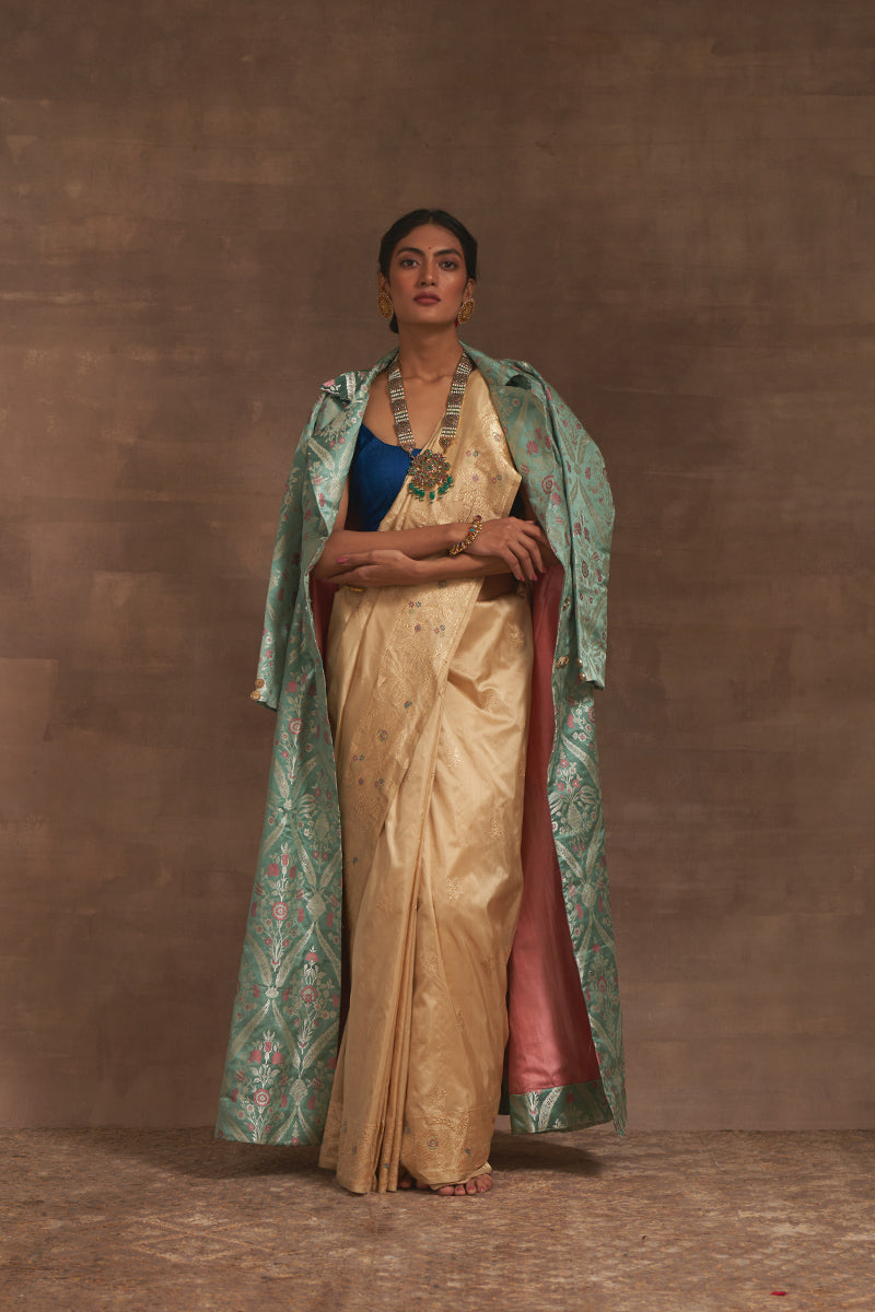 'Chumbak' Satin Benarasi Handloom Jacket