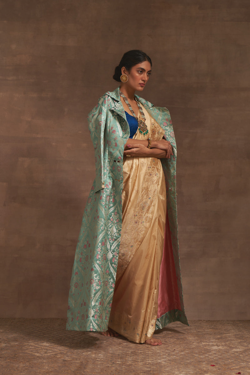'Chumbak' Satin Benarasi Handloom Jacket