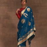 'Madhumohini' Neeli Benarasi Handloom Sari