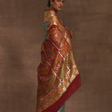 'Roop Bazar' Aasmani Kadiyal Benarasi Handloom Sari